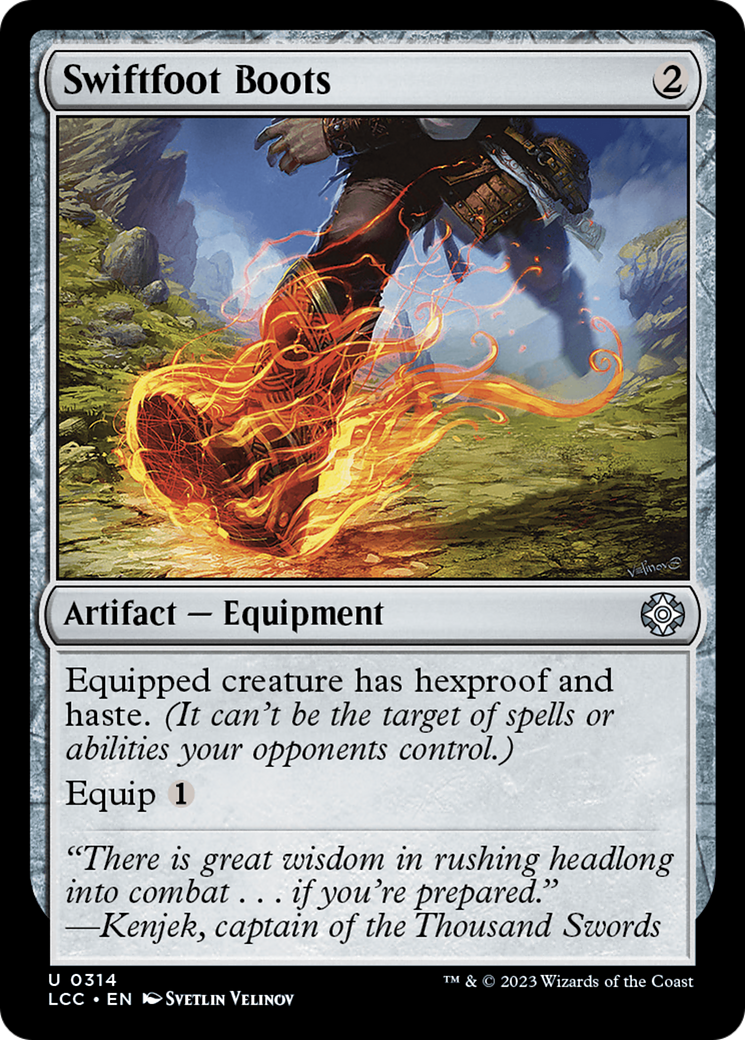 Swiftfoot Boots [The Lost Caverns of Ixalan Commander] - Trinity Hobby