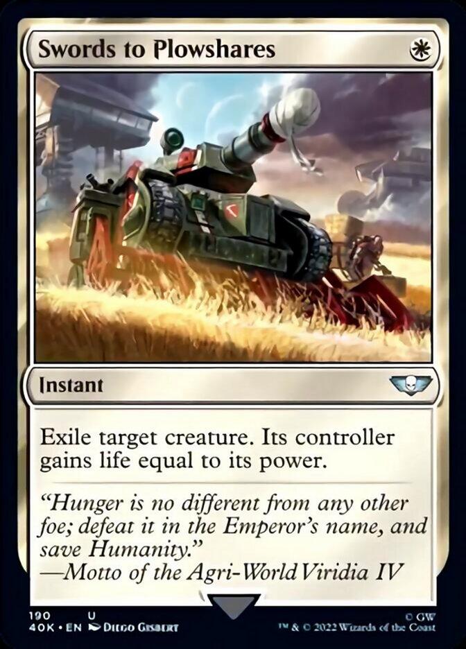 Swords to Plowshares (Surge Foil) [Warhammer 40,000] - Trinity Hobby