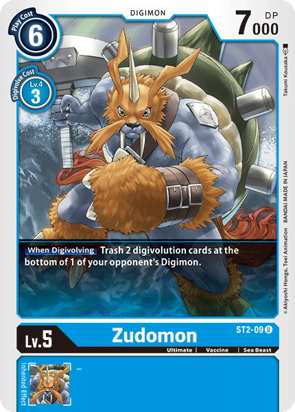 Zudomon [ST2-09] [Starter Deck: Cocytus Blue]Digimon Trading Card Game