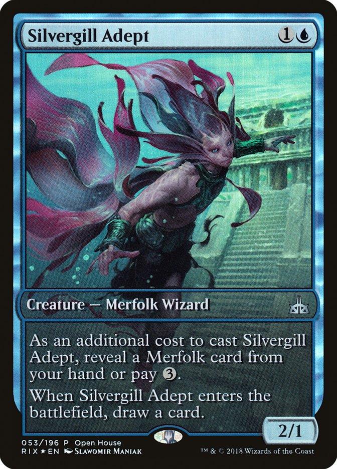 Silvergill Adept (Open House) (Extended Art) [Rivals of Ixalan Promos] - Trinity Hobby