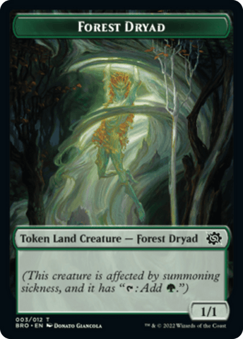 Forest Dryad Token [The Brothers' War Tokens] - Trinity Hobby
