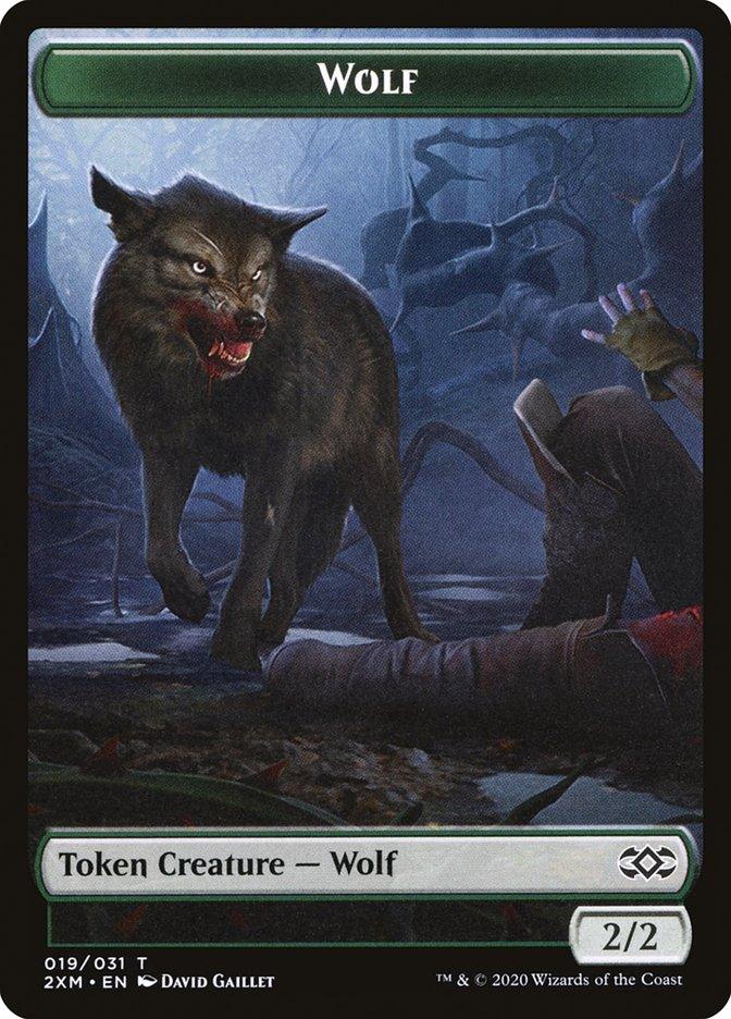 Copy // Wolf Double-Sided Token [Double Masters Tokens] - Trinity Hobby