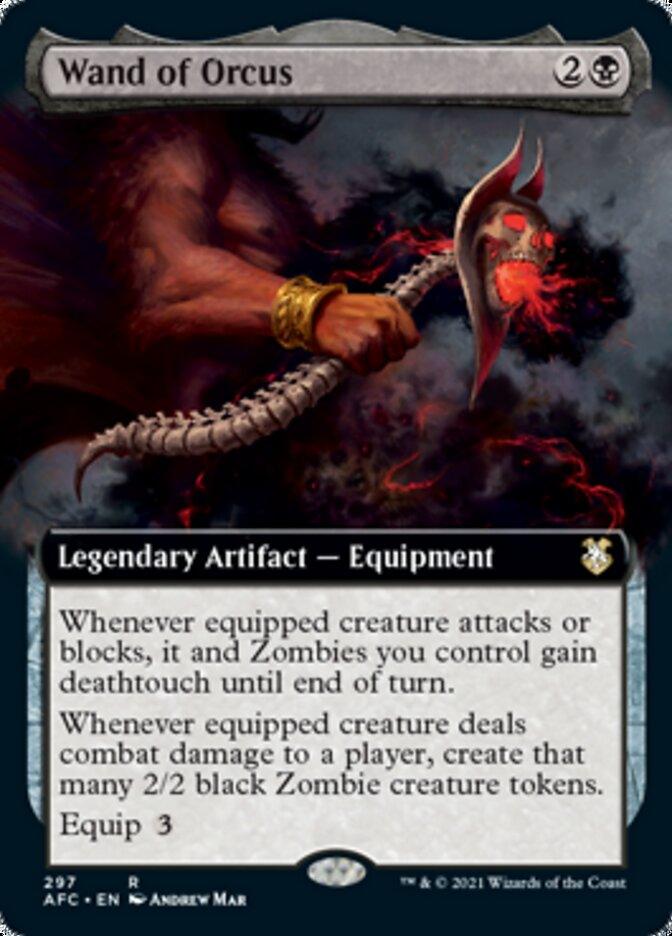 Wand of Orcus (Extended Art) [Dungeons & Dragons: Adventures in the Forgotten Realms Commander] - Trinity Hobby