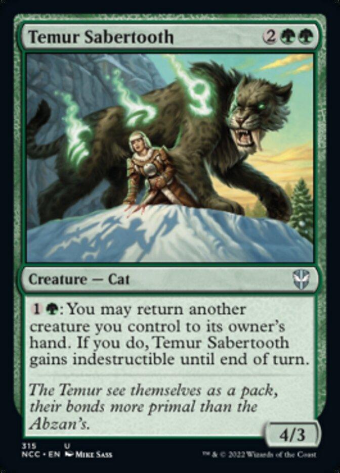 Temur Sabertooth [Streets of New Capenna Commander] - Trinity Hobby