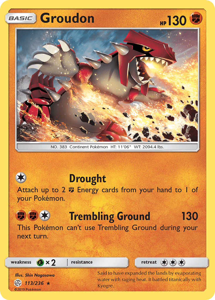 Groudon (113/236) [Sun & Moon: Cosmic Eclipse] - Trinity Hobby