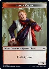 Human Cleric // Food (17) Double-Sided Token [Throne of Eldraine Tokens] - Trinity Hobby