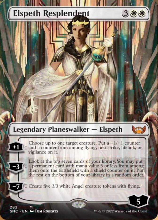 Elspeth Resplendent (Borderless) [Streets of New Capenna] - Trinity Hobby