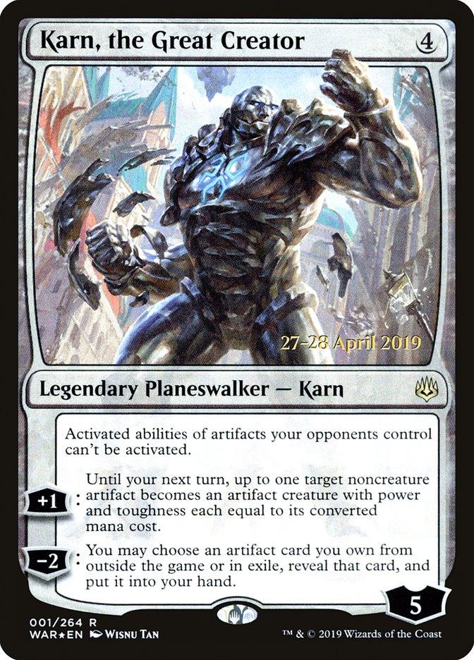 Karn, the Great Creator [War of the Spark Prerelease Promos] - Trinity Hobby