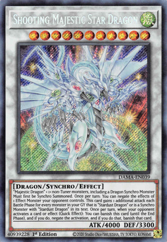 Shooting Majestic Star Dragon [DAMA-EN039] Secret Rare - Trinity Hobby