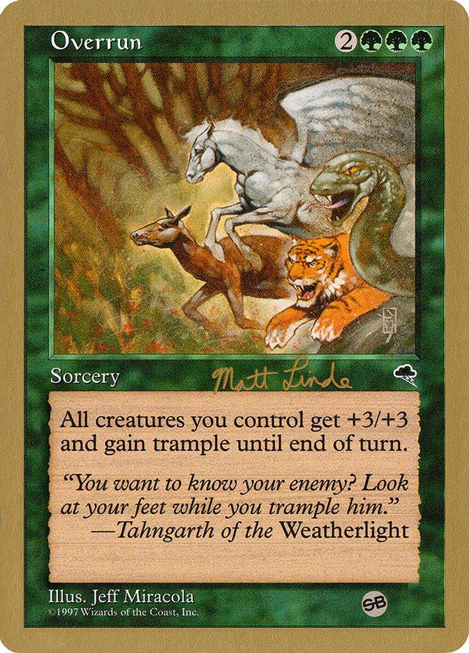 Overrun (Matt Linde) (SB) [World Championship Decks 1999] - Trinity Hobby