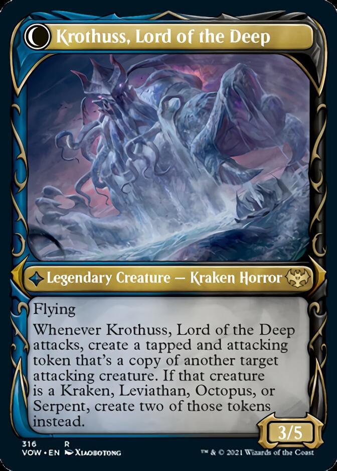 Runo Stromkirk // Krothuss, Lord of the Deep (Showcase Fang Frame) [Innistrad: Crimson Vow] - Trinity Hobby