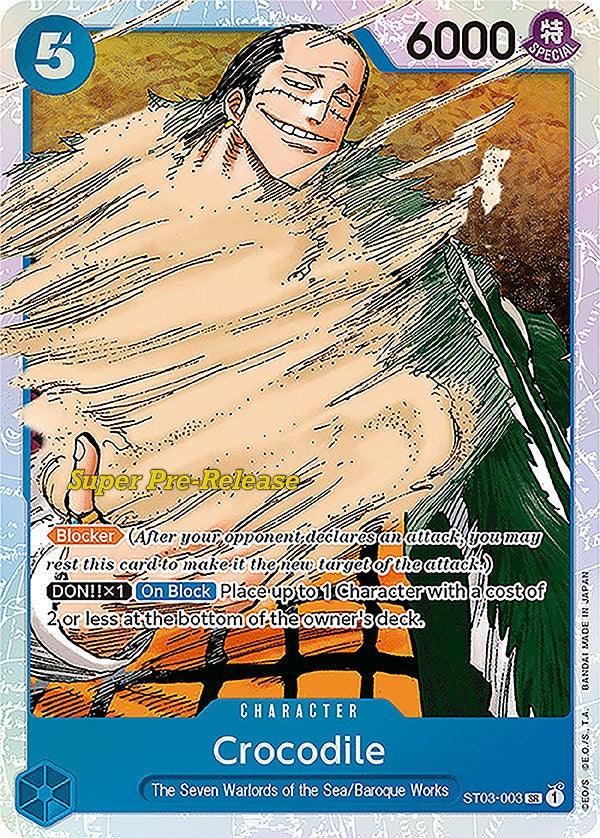 Crocodile (003) [Super Pre-Release Starter Deck: The Seven Warlords of the Sea] - Trinity Hobby