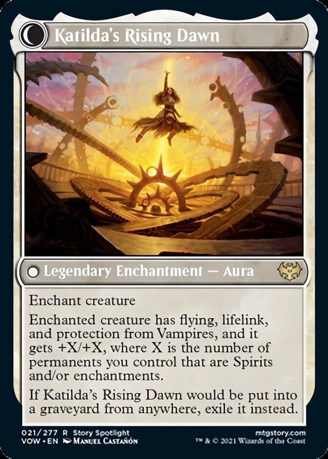 Katilda, Dawnhart Martyr // Katilda's Rising Dawn [Innistrad: Crimson Vow] - Trinity Hobby