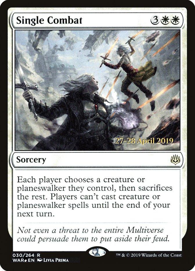 Single Combat [War of the Spark Prerelease Promos] - Trinity Hobby