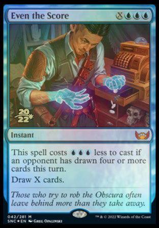 Even the Score [Streets of New Capenna Prerelease Promos] - Trinity Hobby