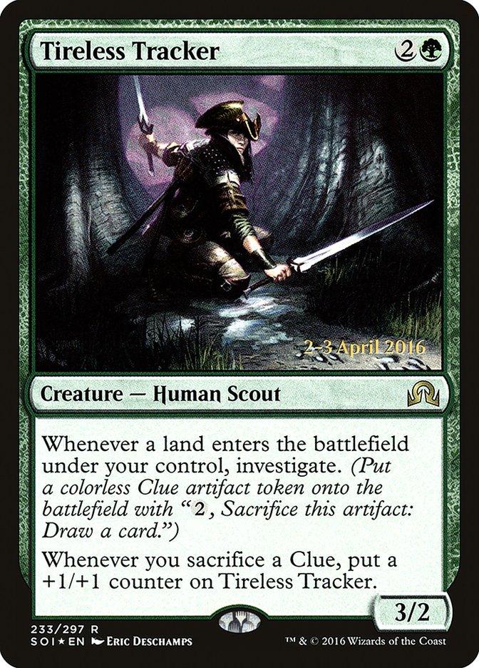 Tireless Tracker [Shadows over Innistrad Prerelease Promos] - Trinity Hobby