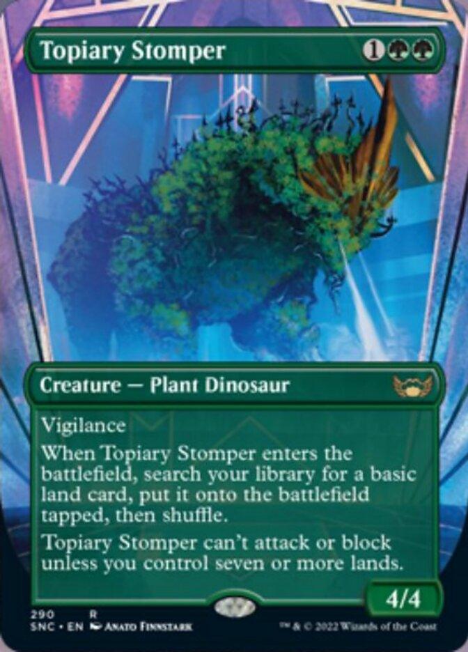 Topiary Stomper (Borderless Alternate Art) [Streets of New Capenna] - Trinity Hobby