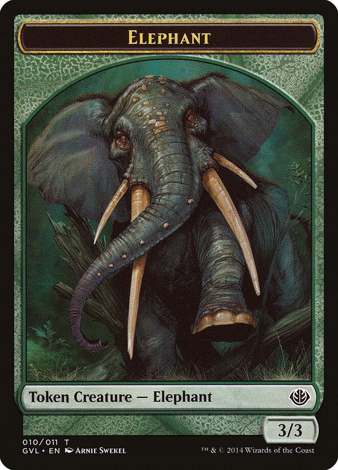 Elephant Token (Garruk vs. Liliana) [Duel Decks Anthology Tokens] - Trinity Hobby
