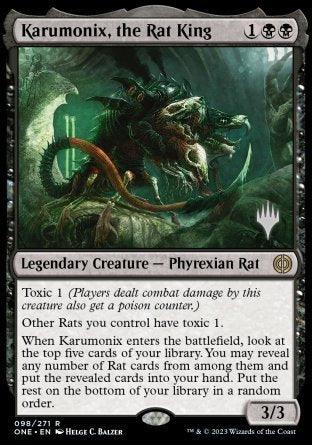 Karumonix, the Rat King (Promo Pack) [Phyrexia: All Will Be One Promos] - Trinity Hobby