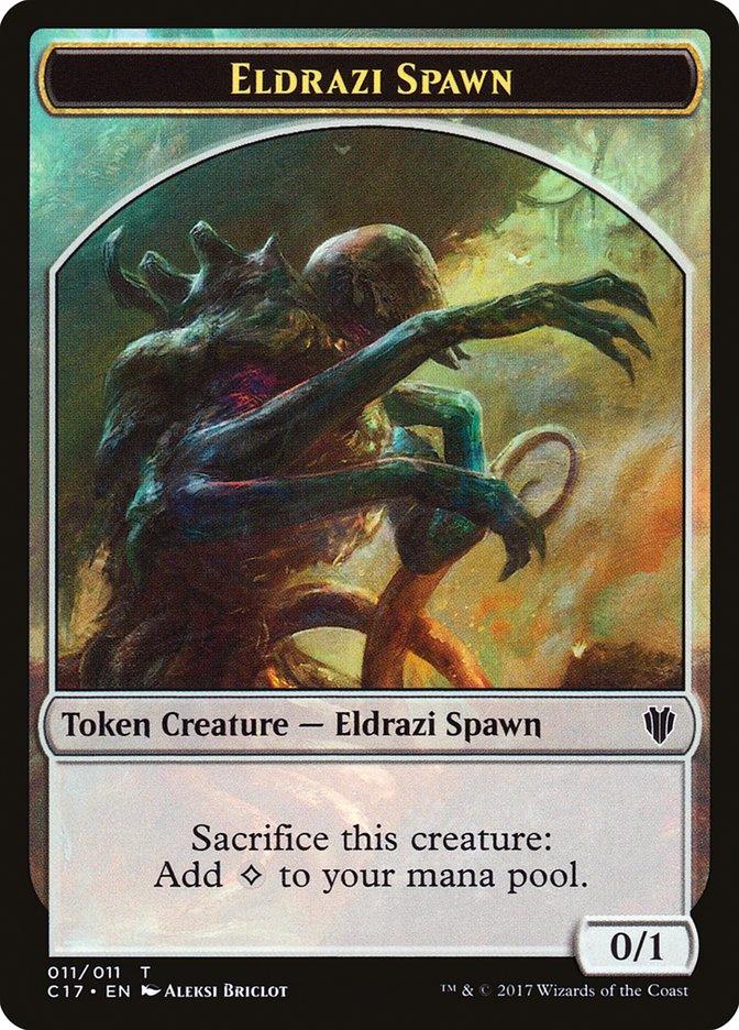 Eldrazi Spawn // Vampire Double-Sided Token [Commander 2017 Tokens] - Trinity Hobby