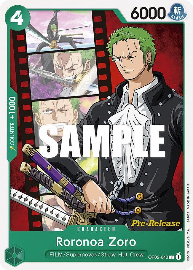 Roronoa Zoro [Paramount War Pre-Release Cards] - Trinity Hobby