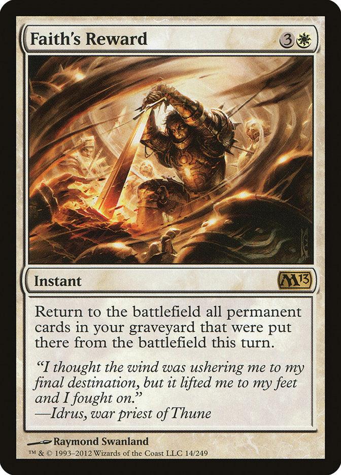 Faith's Reward [Magic 2013] - Trinity Hobby