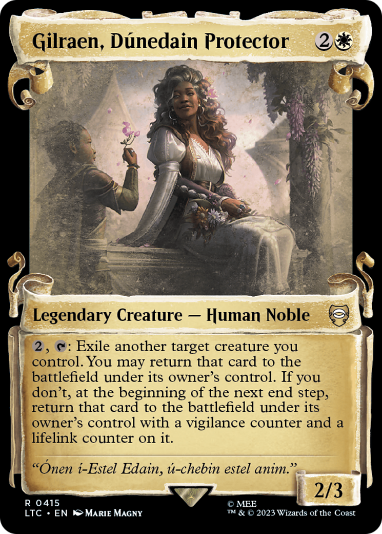 Gilraen, Dunedain Protector [The Lord of the Rings: Tales of Middle-Earth Commander Showcase Scrolls] - Trinity Hobby