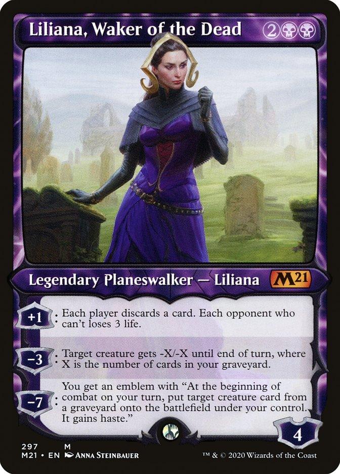 Liliana, Waker of the Dead (Showcase) [Core Set 2021] - Trinity Hobby