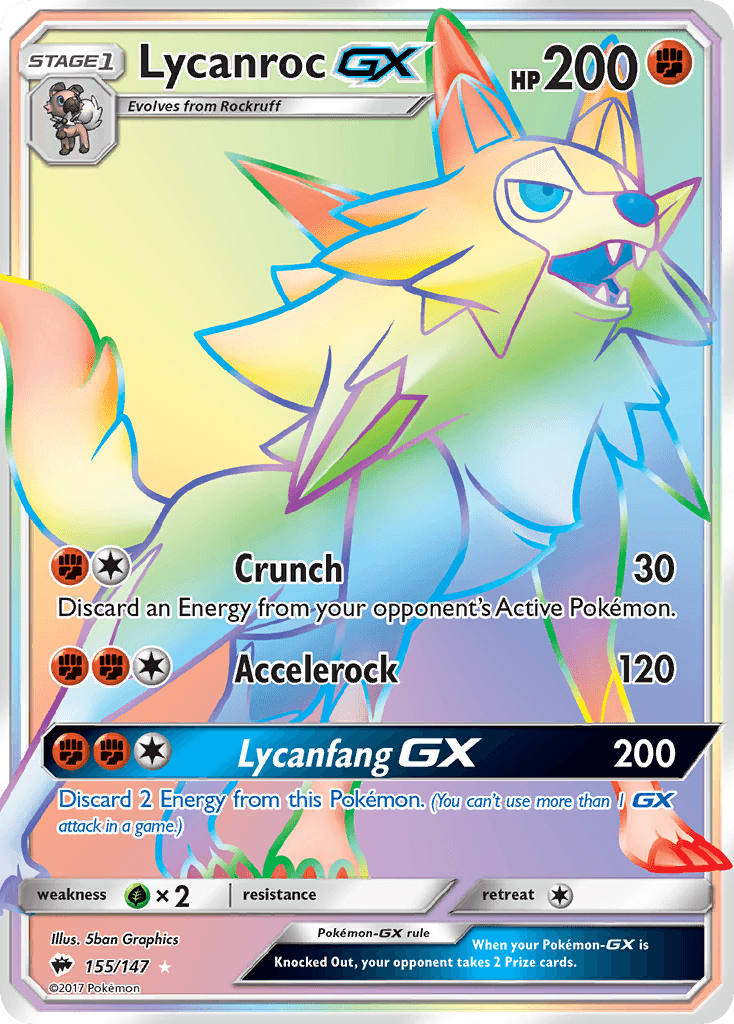 Lycanroc GX (155/147) [Sun & Moon: Burning Shadows] - Trinity Hobby