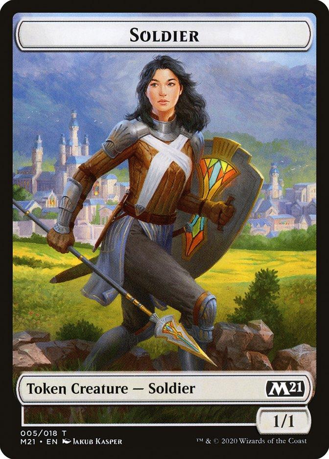 Demon // Soldier Double-Sided Token [Core Set 2021 Tokens] - Trinity Hobby