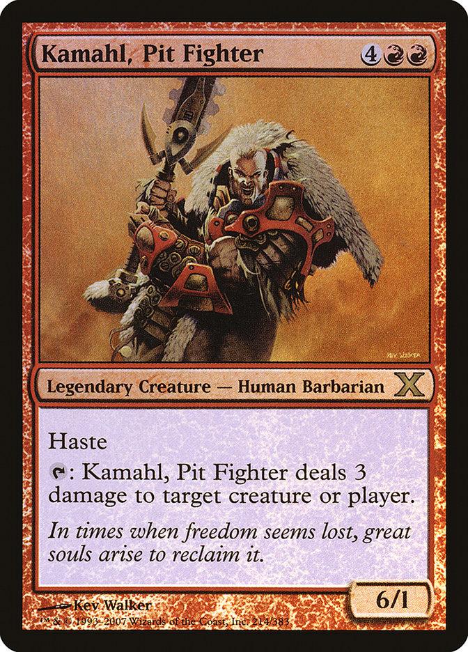 Kamahl, Pit Fighter (Premium Foil) [Tenth Edition] - Trinity Hobby
