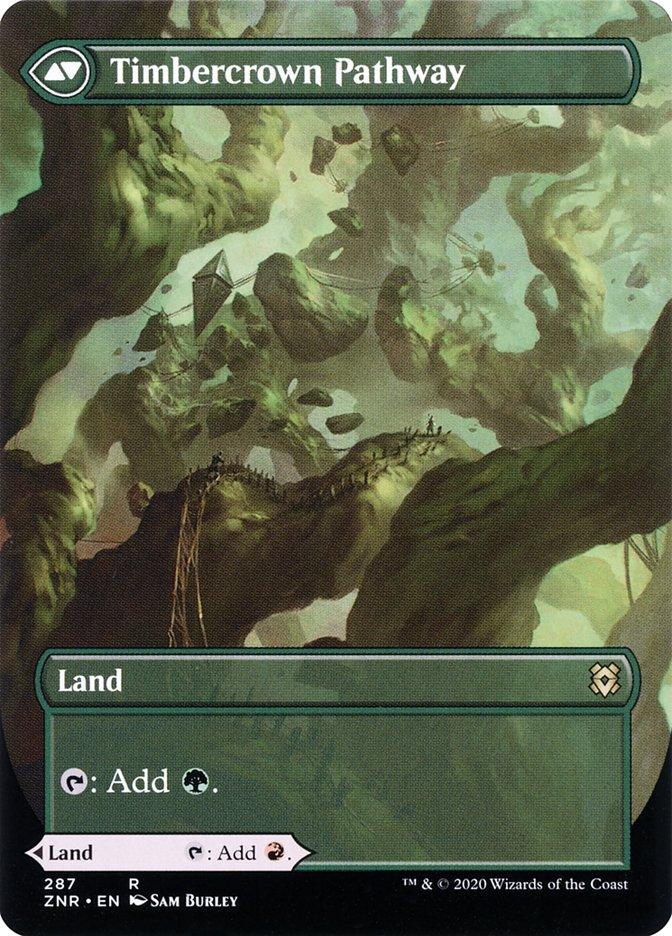 Cragcrown Pathway // Timbercrown Pathway (Borderless Alternate Art) [Zendikar Rising] - Trinity Hobby