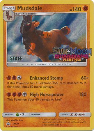 Mudsdale (SM20) (Staff Prerelease Promo) [Sun & Moon: Black Star Promos] - Trinity Hobby