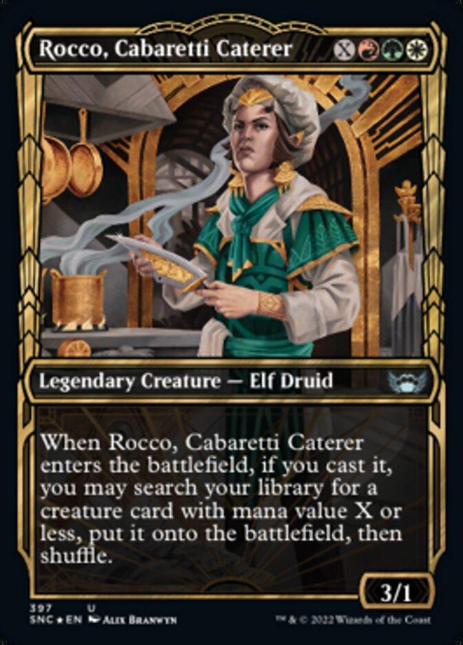 Rocco, Cabaretti Caterer (Showcase Golden Age Gilded Foil) [Streets of New Capenna] - Trinity Hobby