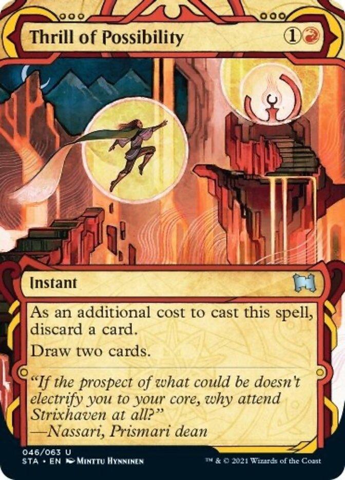 Thrill of Possibility (Foil Etched) [Strixhaven: School of Mages Mystical Archive] - Trinity Hobby