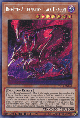 Red-Eyes Alternative Black Dragon [TN19-EN005] Prismatic Secret Rare - Trinity Hobby