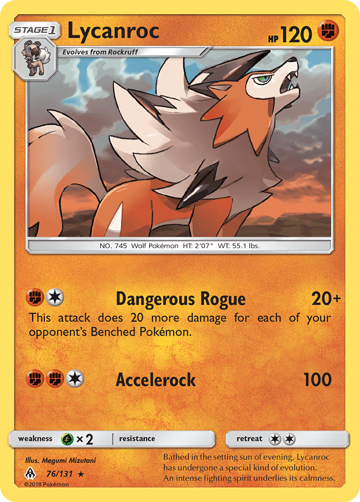 Lycanroc (76/131) [Sun & Moon: Forbidden Light] - Trinity Hobby