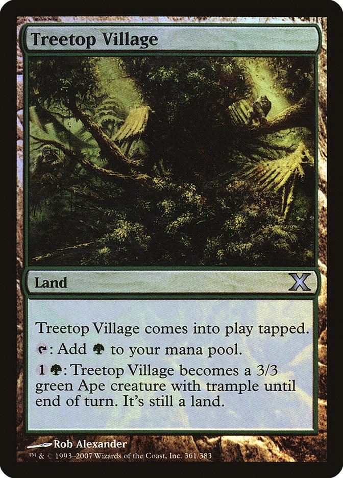Treetop Village (Premium Foil) [Tenth Edition] - Trinity Hobby