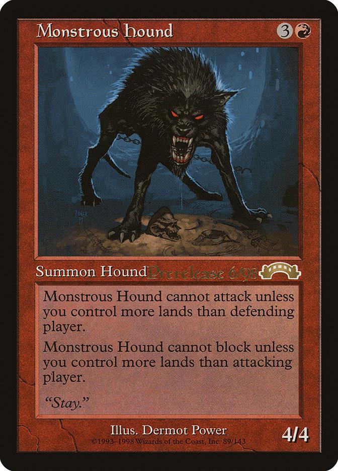 Monstrous Hound [Exodus Promos] - Trinity Hobby