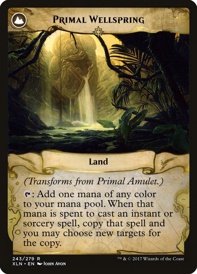Primal Amulet // Primal Wellspring [Ixalan] - Trinity Hobby