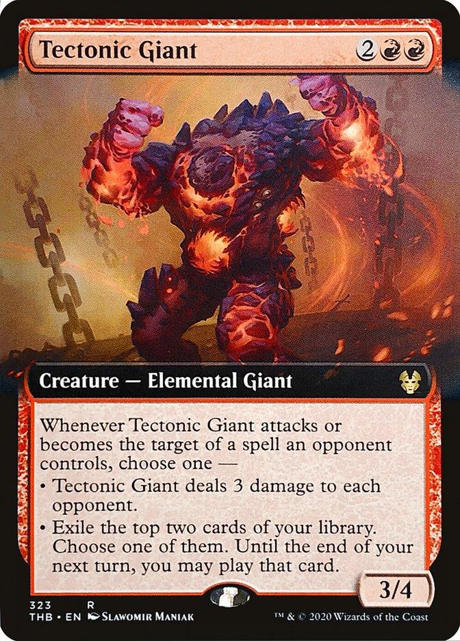 Tectonic Giant (Extended Art) [Theros Beyond Death] - Trinity Hobby