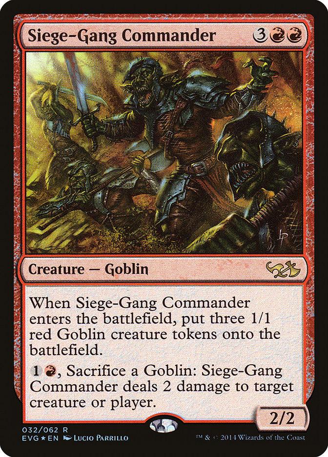 Siege-Gang Commander (Elves vs. Goblins) [Duel Decks Anthology] - Trinity Hobby
