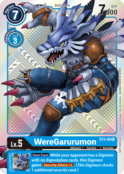WereGarurumon [ST2-08] (Tournament Pack 2) [Starter Deck: Cocytus Blue Promos]Digimon Trading Card Game