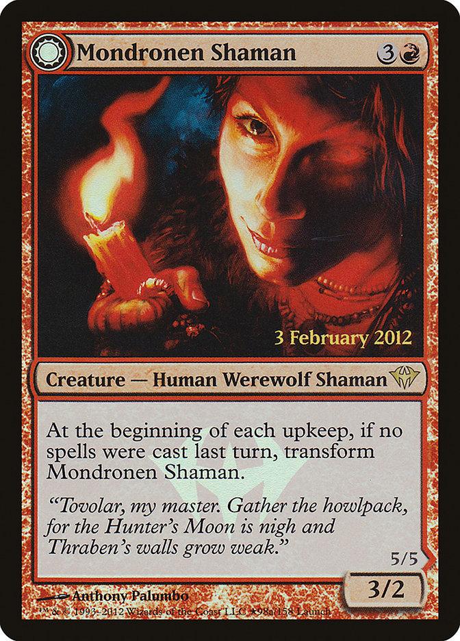 Mondronen Shaman // Tovolar's Magehunter (Launch) [Dark Ascension Promos] - Trinity Hobby