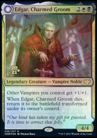 Edgar, Charmed Groom // Edgar Markov's Coffin [Innistrad: Crimson Vow Prerelease Promos] - Trinity Hobby