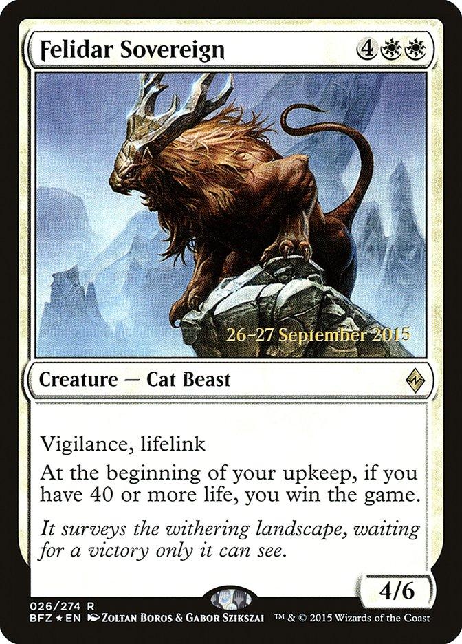 Felidar Sovereign [Battle for Zendikar Prerelease Promos] - Trinity Hobby