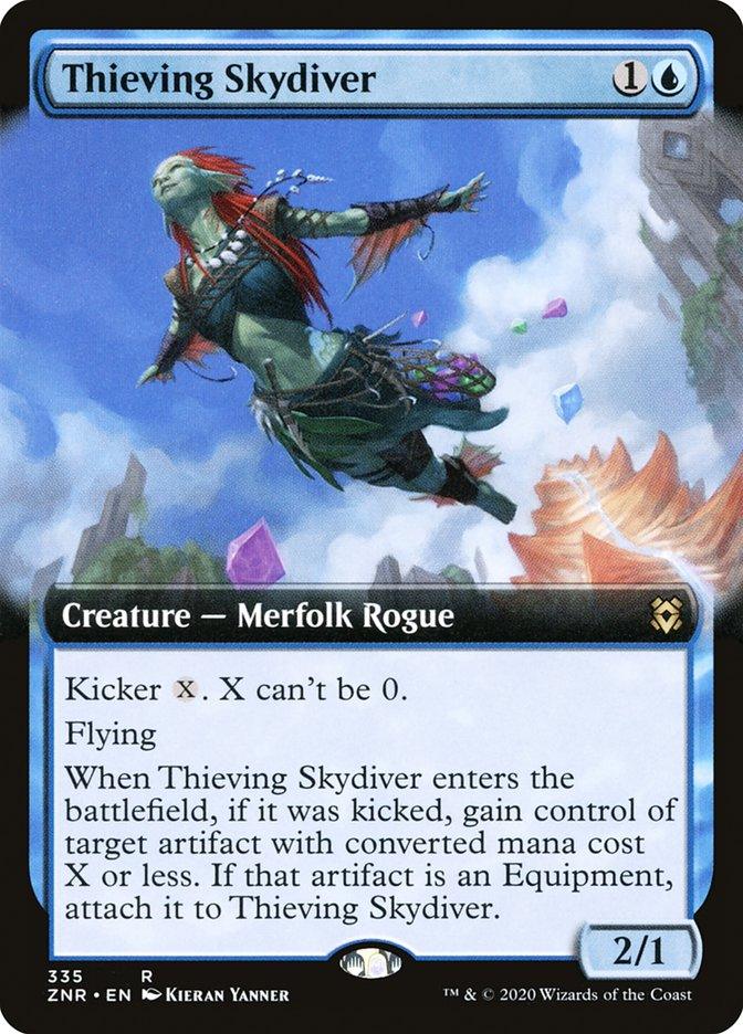 Thieving Skydiver (Extended Art) [Zendikar Rising] - Trinity Hobby