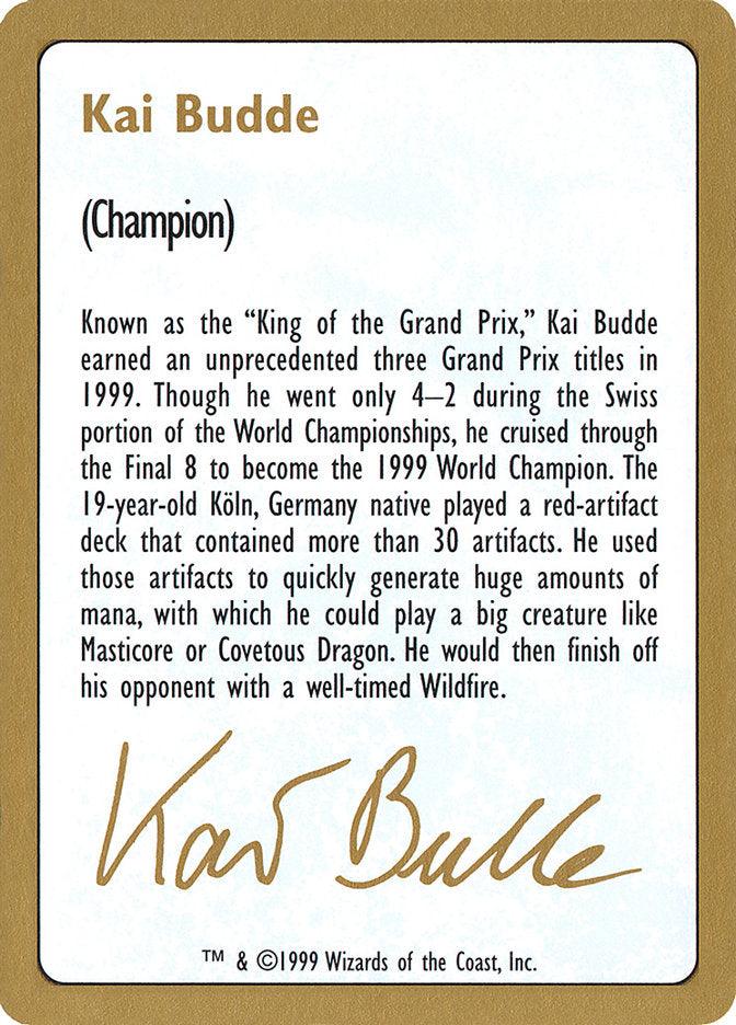 Kai Budde Bio [World Championship Decks 1999] - Trinity Hobby