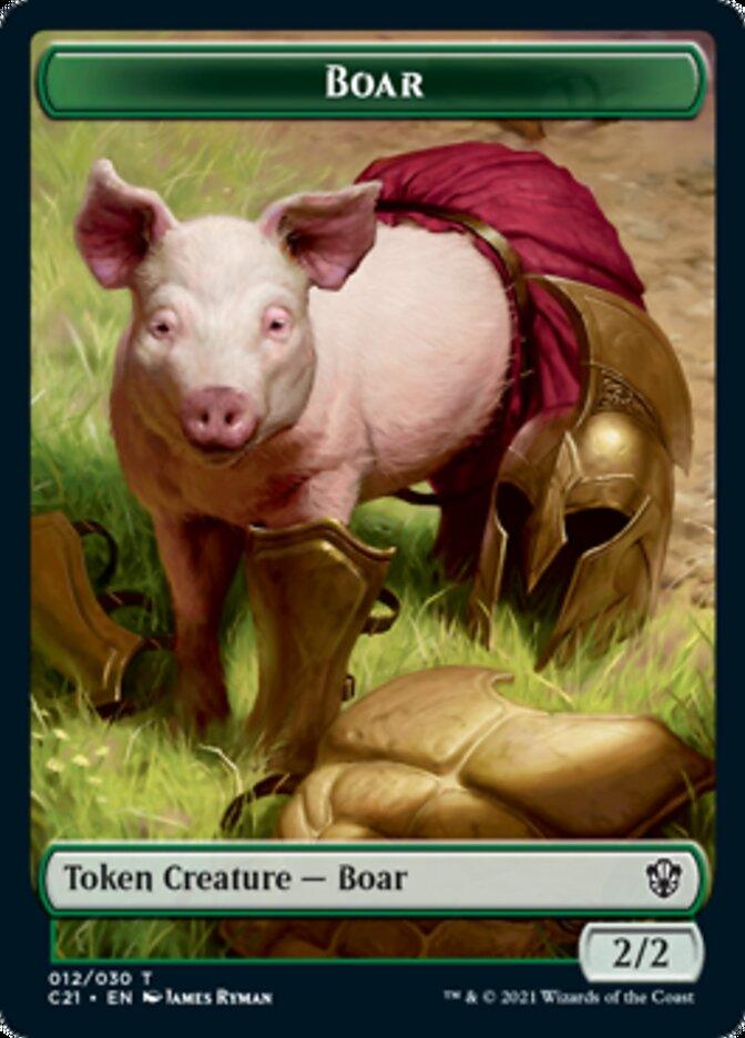 Hydra // Boar Double-Sided Token [Commander 2021 Tokens] - Trinity Hobby