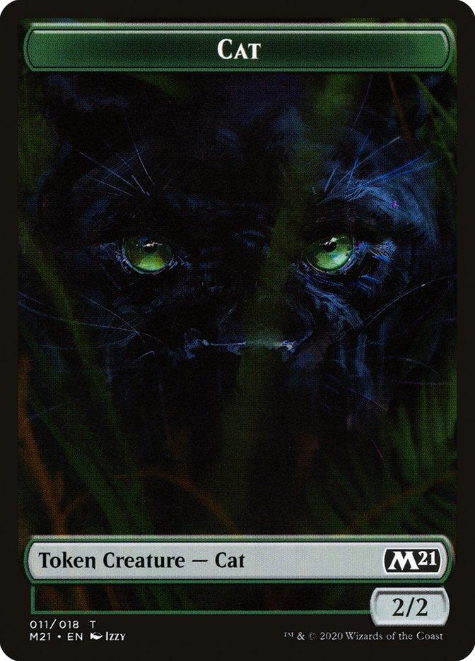 Angel // Cat (011) Double-Sided Token [Core Set 2021 Tokens] - Trinity Hobby